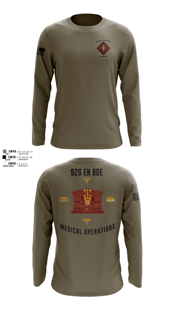 Long Sleeve Performance Shirt, 926 EN BDE, Army, Teamtime, Team time, sublimation, custom sports apparel, team uniforms, spirit wear, spiritwear, sports uniforms, custom shirts, team store, custom team store, fundraiser sports, apparel fundraiser