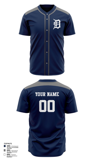 Full Button Baseball Jersey, Tigers, Baseball, Teamtime, Team time, sublimation, custom sports apparel, team uniforms, spirit wear, spiritwear, sports uniforms, custom shirts, team store, custom team store, fundraiser sports, apparel fundraiser