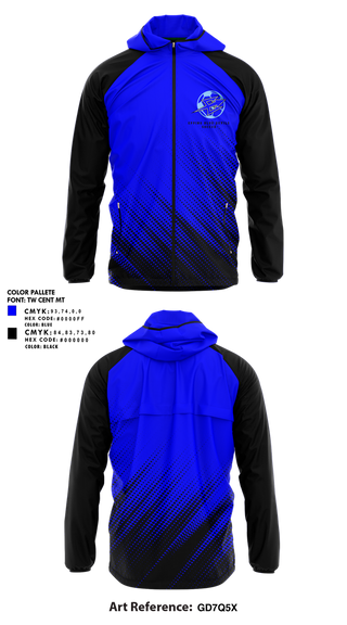 Windbreaker, Epping Blue Devils, Women's Soccer, Teamtime, Team time, sublimation, custom sports apparel, team uniforms, spirit wear, spiritwear, sports uniforms, custom shirts, team store, custom team store, fundraiser sports, apparel fundraiser