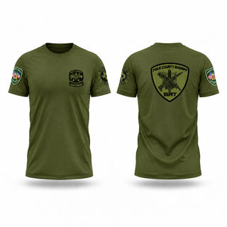 Old School Cotton Feel Shirt, Polk County Narcotics, Police, Teamtime, Team time, sublimation, custom sports apparel, team uniforms, spirit wear, spiritwear, sports uniforms, custom shirts, team store, custom team store, fundraiser sports, apparel fundraiser