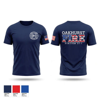 Short Sleeve Performance Shirt, Oakhurst Fire Department, Fire Department, Teamtime, Team time, sublimation, custom sports apparel, team uniforms, spirit wear, spiritwear, sports uniforms, custom shirts, team store, custom team store, fundraiser sports, apparel fundraiser