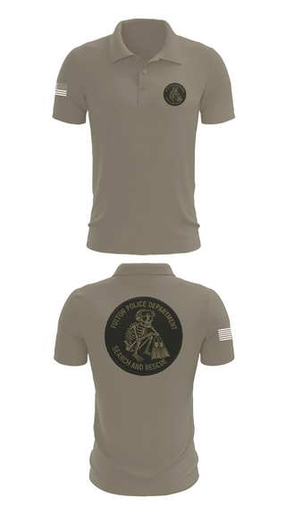 Short Sleeve Performance Polo, Fulton (IL) Police (SAR), Police, Teamtime, Team time, sublimation, custom sports apparel, team uniforms, spirit wear, spiritwear, sports uniforms, custom shirts, team store, custom team store, fundraiser sports, apparel fundraiser