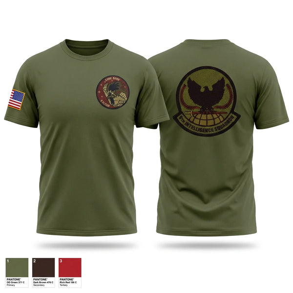 Old School Cotton Feel Shirt, 9th Intelligence Squadron, Air Force, Teamtime, Team time, sublimation, custom sports apparel, team uniforms, spirit wear, spiritwear, sports uniforms, custom shirts, team store, custom team store, fundraiser sports, apparel fundraiser