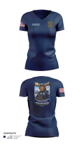 CBP Houlton Maine Use Of Force Training Branch 42953549 Women's Short Sleeve V-neck Shirt - 21