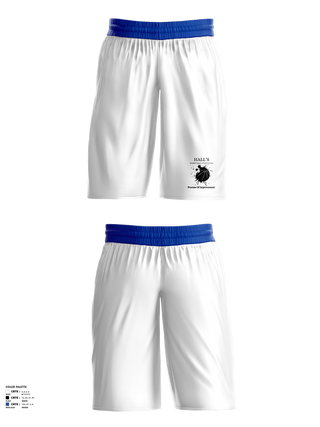 Mens Basketball Shorts, Hall’s Basketball Evolution, Men's Basketball, Teamtime, Team time, sublimation, custom sports apparel, team uniforms, spirit wear, spiritwear, sports uniforms, custom shirts, team store, custom team store, fundraiser sports, apparel fundraiser