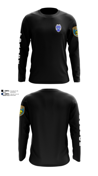 Long Sleeve Performance Shirt, team name, Police, Teamtime, Team time, sublimation, custom sports apparel, team uniforms, spirit wear, spiritwear, sports uniforms, custom shirts, team store, custom team store, fundraiser sports, apparel fundraiser