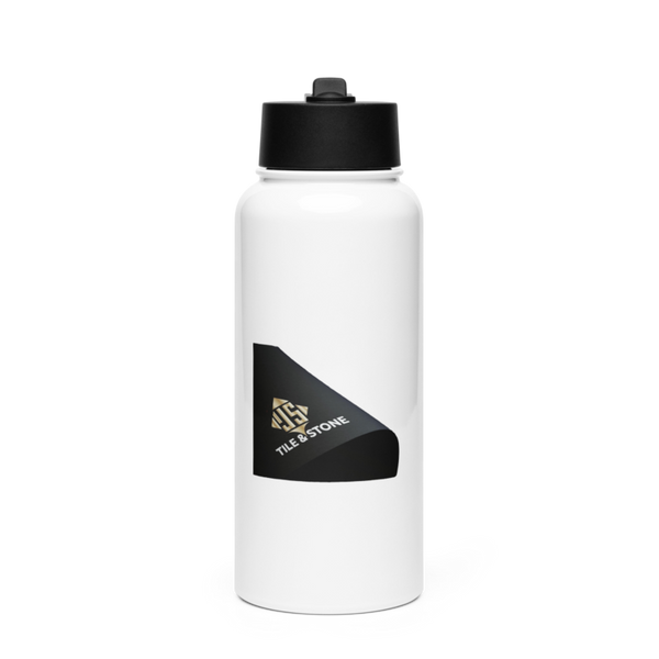Js tile & stone 22201222 Stainless Steel Water Bottle with a Straw Lid