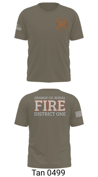 Short Sleeve Performance Shirt, Orange County Rural District 1 Fire Department, , Teamtime, Team time, sublimation, custom sports apparel, team uniforms, spirit wear, spiritwear, sports uniforms, custom shirts, team store, custom team store, fundraiser sports, apparel fundraiser