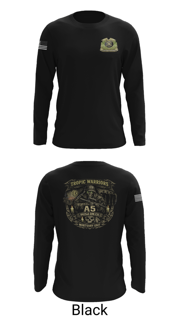 Long Sleeve Performance Shirt, 962nd QM CO A5, Army, Teamtime, Team time, sublimation, custom sports apparel, team uniforms, spirit wear, spiritwear, sports uniforms, custom shirts, team store, custom team store, fundraiser sports, apparel fundraiser