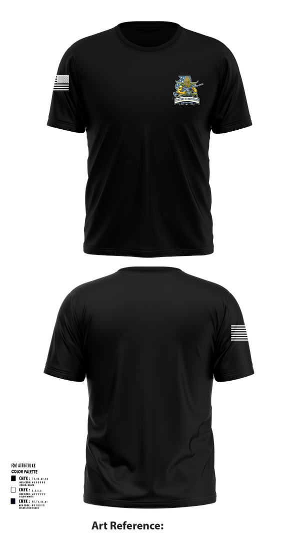 Short Sleeve Performance Shirt, Central Illinois Army Recruiting Company, , Teamtime, Team time, sublimation, custom sports apparel, team uniforms, spirit wear, spiritwear, sports uniforms, custom shirts, team store, custom team store, fundraiser sports, apparel fundraiser