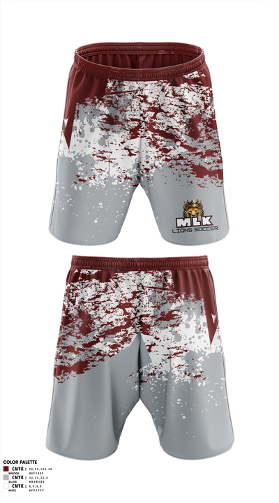 MLK Lions Soccer 87090357 Mens Soccer Shorts - 1