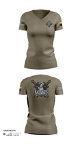 B Co 832nd OD BN 19793865 Women's Short Sleeve V-neck Shirt - 23
