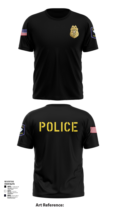 New Ellenton Police Department 612730 Short Sleeve Performance Shirt - 1