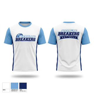 Short Sleeve Performance Shirt, Shoreline Breakers 12u Royal, Softball, Teamtime, Team time, sublimation, custom sports apparel, team uniforms, spirit wear, spiritwear, sports uniforms, custom shirts, team store, custom team store, fundraiser sports, apparel fundraiser