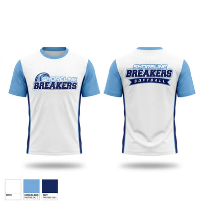 Shoreline Breakers 12u Royal Short Sleeve Performance Shirt - 2