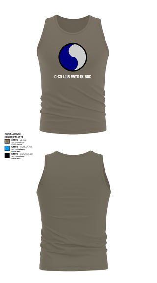 Tank Top, C-Co 1/116 29th IN BDE, , Teamtime, Team time, sublimation, custom sports apparel, team uniforms, spirit wear, spiritwear, sports uniforms, custom shirts, team store, custom team store, fundraiser sports, apparel fundraiser
