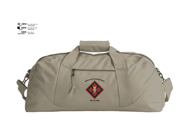 Duffle Bag, 926 EN BDE, Army, Teamtime, Team time, sublimation, custom sports apparel, team uniforms, spirit wear, spiritwear, sports uniforms, custom shirts, team store, custom team store, fundraiser sports, apparel fundraiser