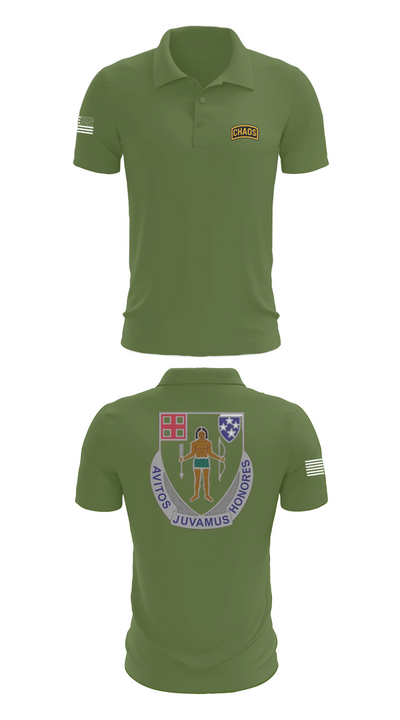 Chaos Company, 1-182 Infantry 69873429 Short Sleeve Performance Polo - 47