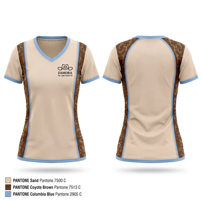 Zamora Law Firm Women's Short Sleeve V-neck Shirt - 1