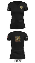 School officer 37316747 Women's Short Sleeve V-neck Shirt - 27