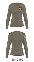 627 FSS 72543057 Women's Long Sleeve V-neck Shirt - 11