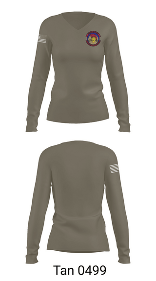 Womens Long Sleeve Vneck Shirt, 627 FSS, Air Force, Teamtime, Team time, sublimation, custom sports apparel, team uniforms, spirit wear, spiritwear, sports uniforms, custom shirts, team store, custom team store, fundraiser sports, apparel fundraiser