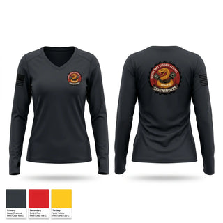 Womens Long Sleeve Vneck Shirt, 509th FSC, Army, Teamtime, Team time, sublimation, custom sports apparel, team uniforms, spirit wear, spiritwear, sports uniforms, custom shirts, team store, custom team store, fundraiser sports, apparel fundraiser