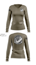 377 Fighter Generation Squadron 46275974 Women's Long Sleeve V-neck Shirt - 21