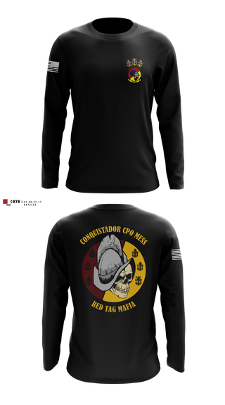 Long Sleeve Performance Shirt, VR-57 CHIEFS MESS, Navy, Teamtime, Team time, sublimation, custom sports apparel, team uniforms, spirit wear, spiritwear, sports uniforms, custom shirts, team store, custom team store, fundraiser sports, apparel fundraiser