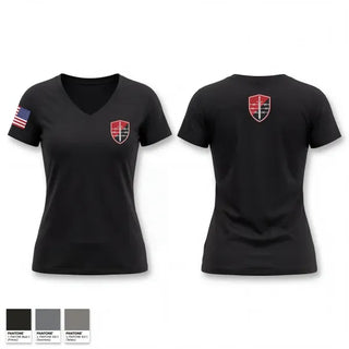 Womens Short Sleeve Vneck Shirt, Disturbance Control Team, Police, Teamtime, Team time, sublimation, custom sports apparel, team uniforms, spirit wear, spiritwear, sports uniforms, custom shirts, team store, custom team store, fundraiser sports, apparel fundraiser