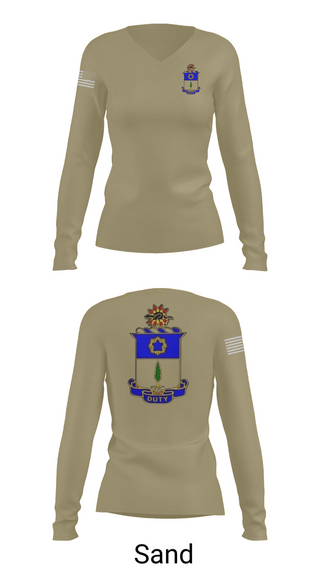 Womens Long Sleeve Vneck Shirt, C co. 4/21 Nightfighters, , Teamtime, Team time, sublimation, custom sports apparel, team uniforms, spirit wear, spiritwear, sports uniforms, custom shirts, team store, custom team store, fundraiser sports, apparel fundraiser