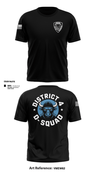 Short Sleeve Performance Shirt, District 4 D Squad, Police, Teamtime, Team time, sublimation, custom sports apparel, team uniforms, spirit wear, spiritwear, sports uniforms, custom shirts, team store, custom team store, fundraiser sports, apparel fundraiser
