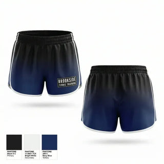 Womens Shorts, Brookside Tennis Training, , Teamtime, Team time, sublimation, custom sports apparel, team uniforms, spirit wear, spiritwear, sports uniforms, custom shirts, team store, custom team store, fundraiser sports, apparel fundraiser