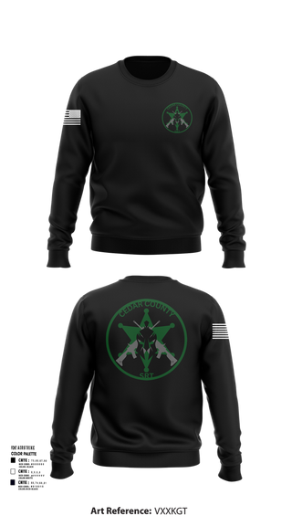 Crew Neck Sweatshirt, CEDAR COUNTY SRT, Police, Teamtime, Team time, sublimation, custom sports apparel, team uniforms, spirit wear, spiritwear, sports uniforms, custom shirts, team store, custom team store, fundraiser sports, apparel fundraiser