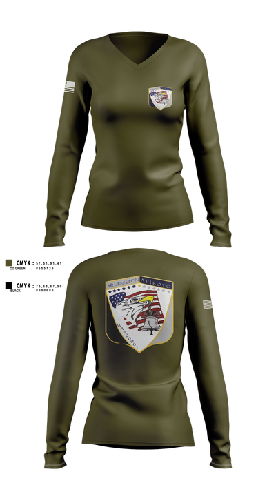 61st eagle squadron 71524968 Women's Long Sleeve V-neck Shirt - 1