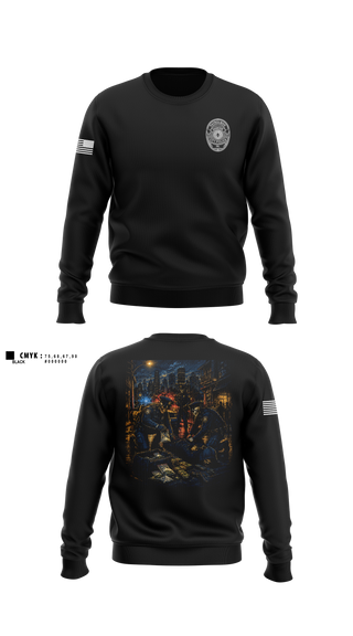Crew Neck Sweatshirt, Shamokin City Police, Police, Teamtime, Team time, sublimation, custom sports apparel, team uniforms, spirit wear, spiritwear, sports uniforms, custom shirts, team store, custom team store, fundraiser sports, apparel fundraiser
