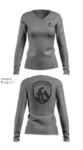 Police Helping Paws 66972550 Women's Long Sleeve V-neck Shirt - 41
