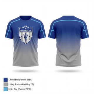 Short Sleeve Performance Shirt, Premier United SC, Men's Soccer, Teamtime, Team time, sublimation, custom sports apparel, team uniforms, spirit wear, spiritwear, sports uniforms, custom shirts, team store, custom team store, fundraiser sports, apparel fundraiser