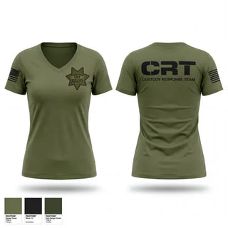 Womens Short Sleeve Vneck Shirt, Solano County Sheriff CRT, Police, Teamtime, Team time, sublimation, custom sports apparel, team uniforms, spirit wear, spiritwear, sports uniforms, custom shirts, team store, custom team store, fundraiser sports, apparel fundraiser