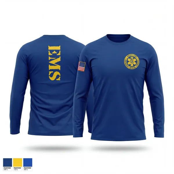 Long Sleeve Performance Shirt, Golden Strip Career Center, EMS/EMT, Teamtime, Team time, sublimation, custom sports apparel, team uniforms, spirit wear, spiritwear, sports uniforms, custom shirts, team store, custom team store, fundraiser sports, apparel fundraiser
