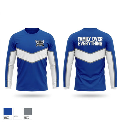 Dunbar Wolverines Long Sleeve Performance Shirt - 1