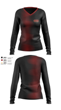 BackStage Dance Academy 24827282 Women's Long Sleeve V-neck Shirt - 100