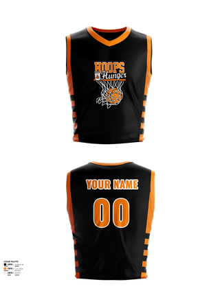 Mens Basketball Jersey, Hoops 4 Hunger, Men's Basketball, Teamtime, Team time, sublimation, custom sports apparel, team uniforms, spirit wear, spiritwear, sports uniforms, custom shirts, team store, custom team store, fundraiser sports, apparel fundraiser