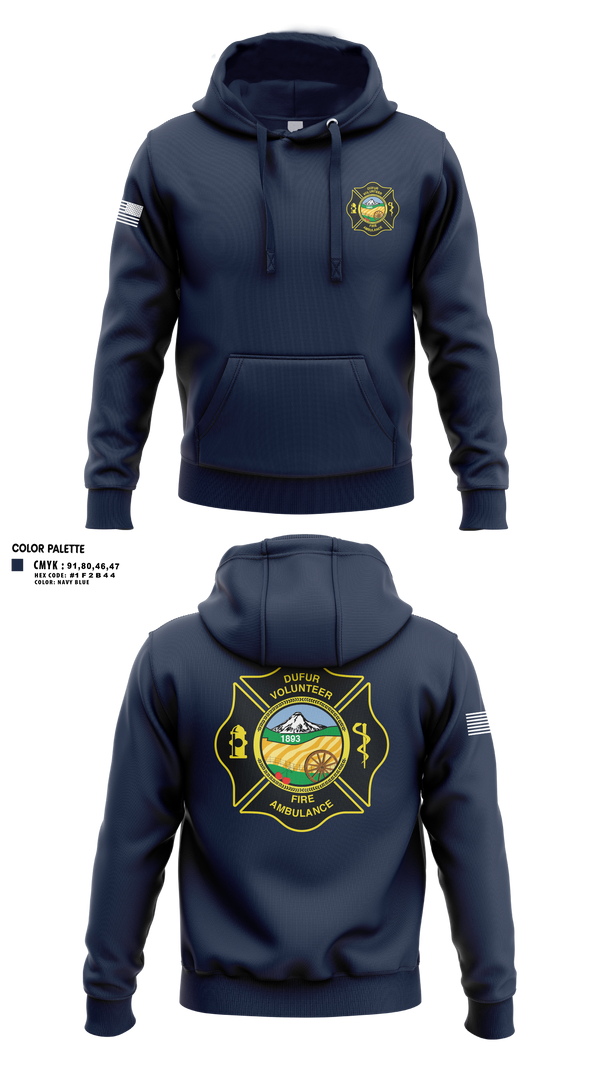 Hoodie, Dufur Volunteer Fire and Ambulance, Fire Department, Teamtime, Team time, sublimation, custom sports apparel, team uniforms, spirit wear, spiritwear, sports uniforms, custom shirts, team store, custom team store, fundraiser sports, apparel fundraiser