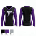 South Garner Titans 82388782 Women's Long Sleeve V-neck Shirt - 1