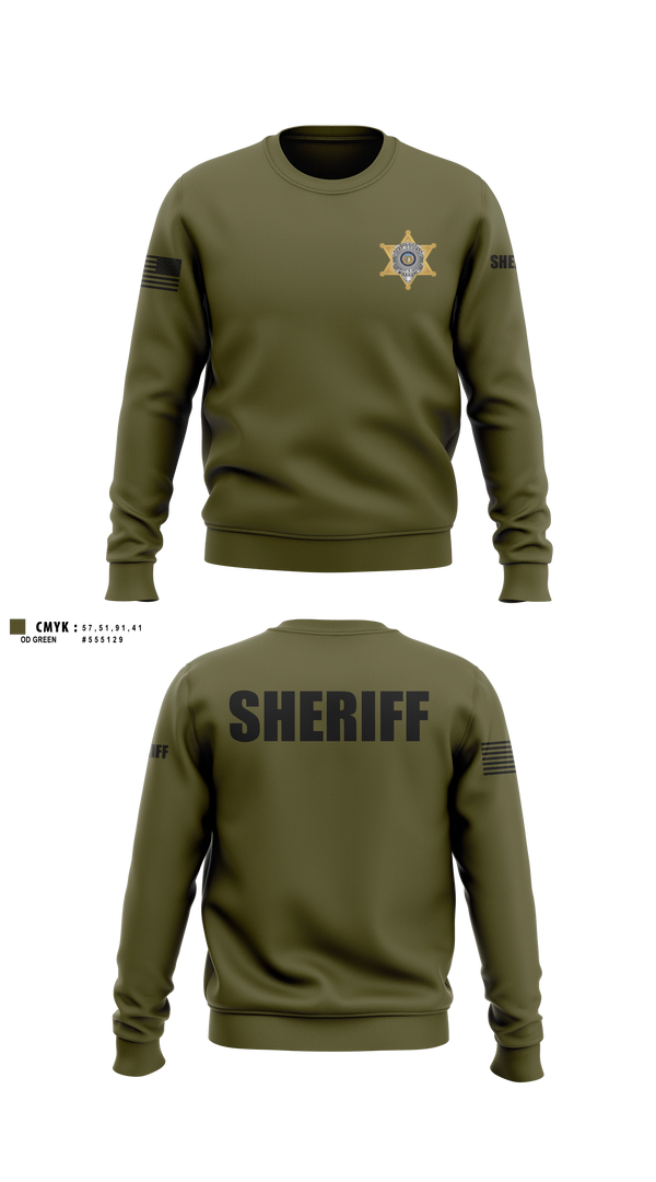 Crew Neck Sweatshirt, Clay County Courts, Police, Teamtime, Team time, sublimation, custom sports apparel, team uniforms, spirit wear, spiritwear, sports uniforms, custom shirts, team store, custom team store, fundraiser sports, apparel fundraiser