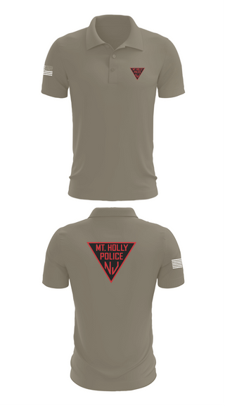 Short Sleeve Performance Polo, Mount Holly Police, Police, Teamtime, Team time, sublimation, custom sports apparel, team uniforms, spirit wear, spiritwear, sports uniforms, custom shirts, team store, custom team store, fundraiser sports, apparel fundraiser