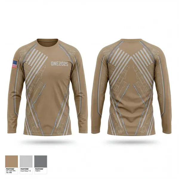 Long Sleeve Performance Shirt, ONE2025, Army, Teamtime, Team time, sublimation, custom sports apparel, team uniforms, spirit wear, spiritwear, sports uniforms, custom shirts, team store, custom team store, fundraiser sports, apparel fundraiser