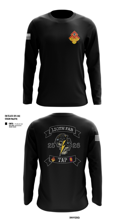 130th FAB Target Acquisition Platoon 22737787 Long Sleeve Performance Shirt 103