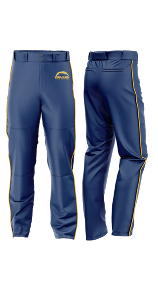 Baseball Pants, Weldon High School Baseball, Baseball, Teamtime, Team time, sublimation, custom sports apparel, team uniforms, spirit wear, spiritwear, sports uniforms, custom shirts, team store, custom team store, fundraiser sports, apparel fundraiser